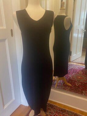 EMANUEL black knit dress